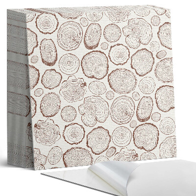 Samolepící dlaždice na podlahu Lesní vazby