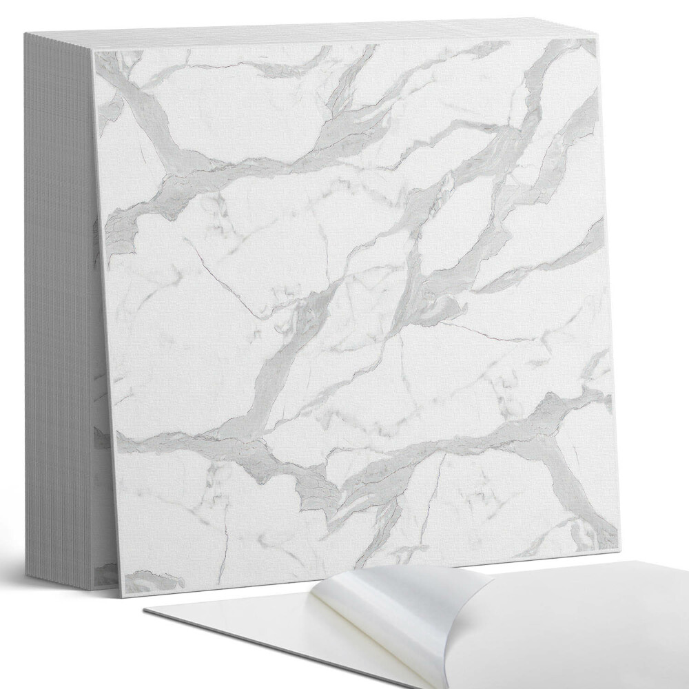 Samolepící dlaždice Stylový mramorový vzor s jemným žilkováním