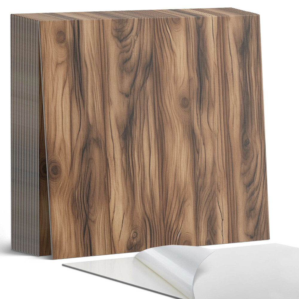 Samolepící dlaždice na podlahu Dřevo v přírodním stylu