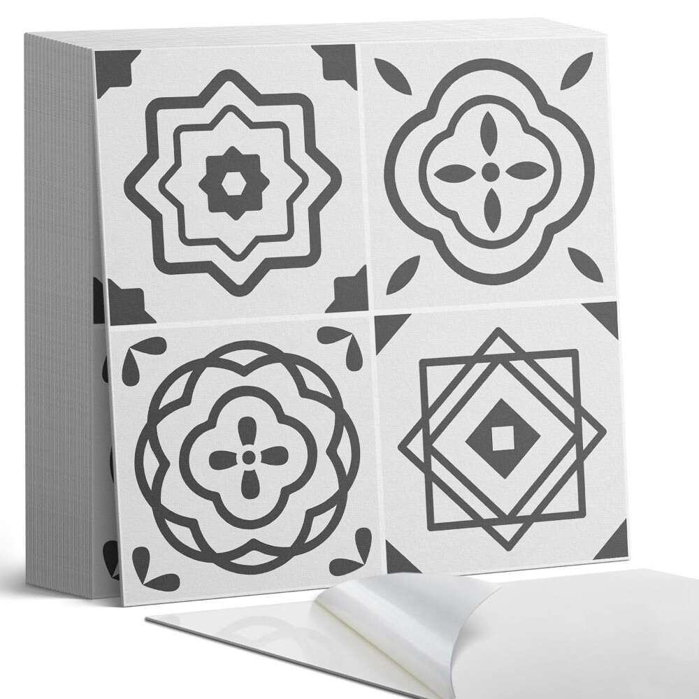 Samolepící dlaždice Čtvercové geometrické motivy