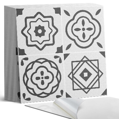 Samolepící dlaždice Čtvercové geometrické motivy