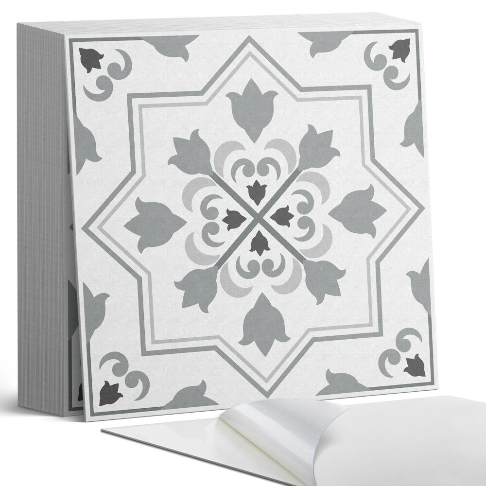 Vinylové dlaždice Květinový motiv plný barev a tvarů