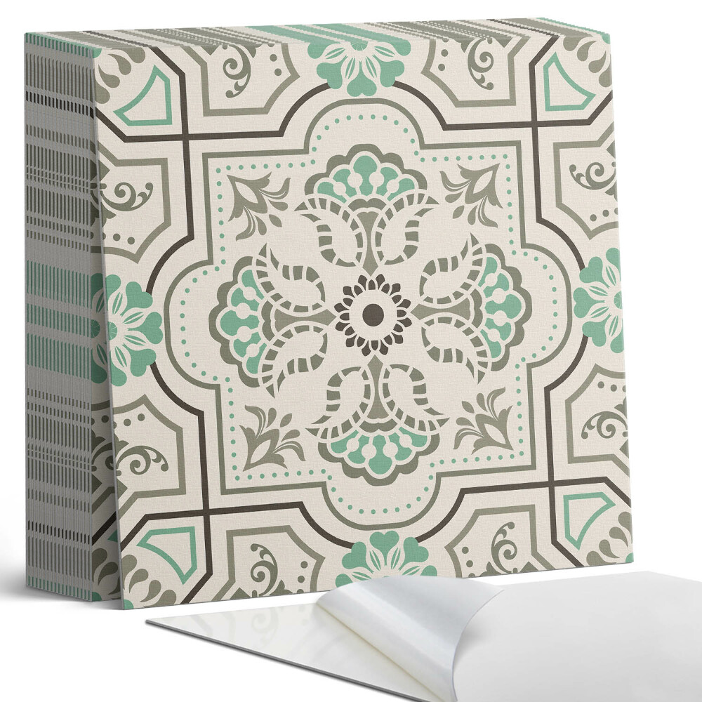 Samolepící dlaždice na podlahu Abstraktní vzor s geometrickými tvary