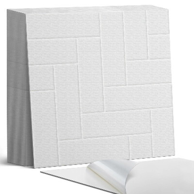 Samolepící dlaždice na podlahu Geometrický vzor rybí kosti v cihlovém odstínu