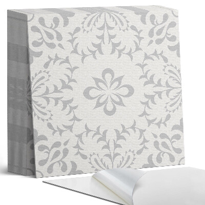 Samolepící dlaždice na podlahu Rostlinný motiv s jemnými akcenty