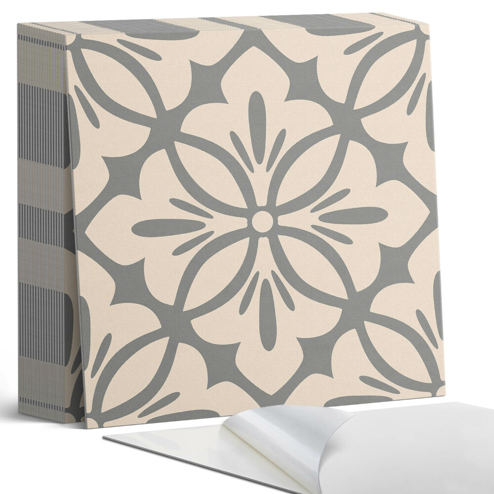 Samolepící dlaždice Květinový vzor s propracovanými detaily