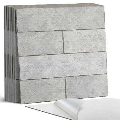 Samolepící dlaždice na podlahu Trojrozměrný cihlový motiv