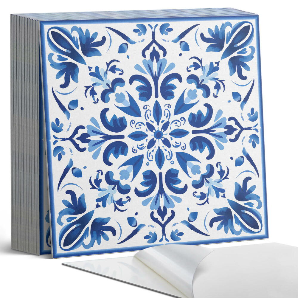 Samolepící dlaždice Symetrické květiny v harmonii