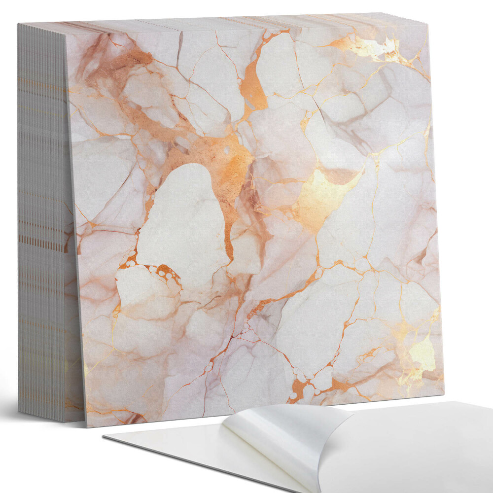 Samolepící dlaždice na podlahu Stylový mramor s jemnými žilkami