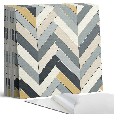 Samolepící dlaždice na podlahu Stylový vzor rybí kosti