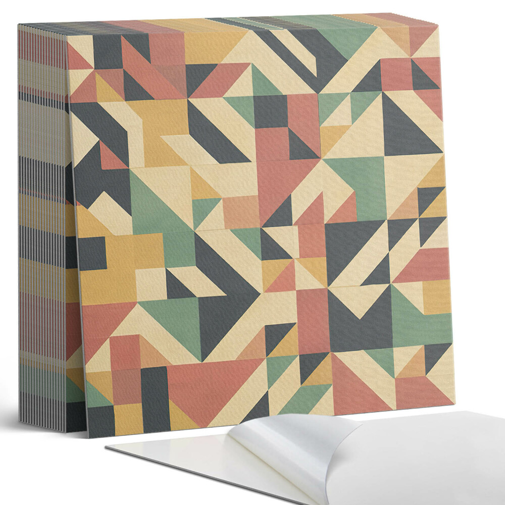 Samolepící dlaždice Geometrický vzor v abstraktním přístupu