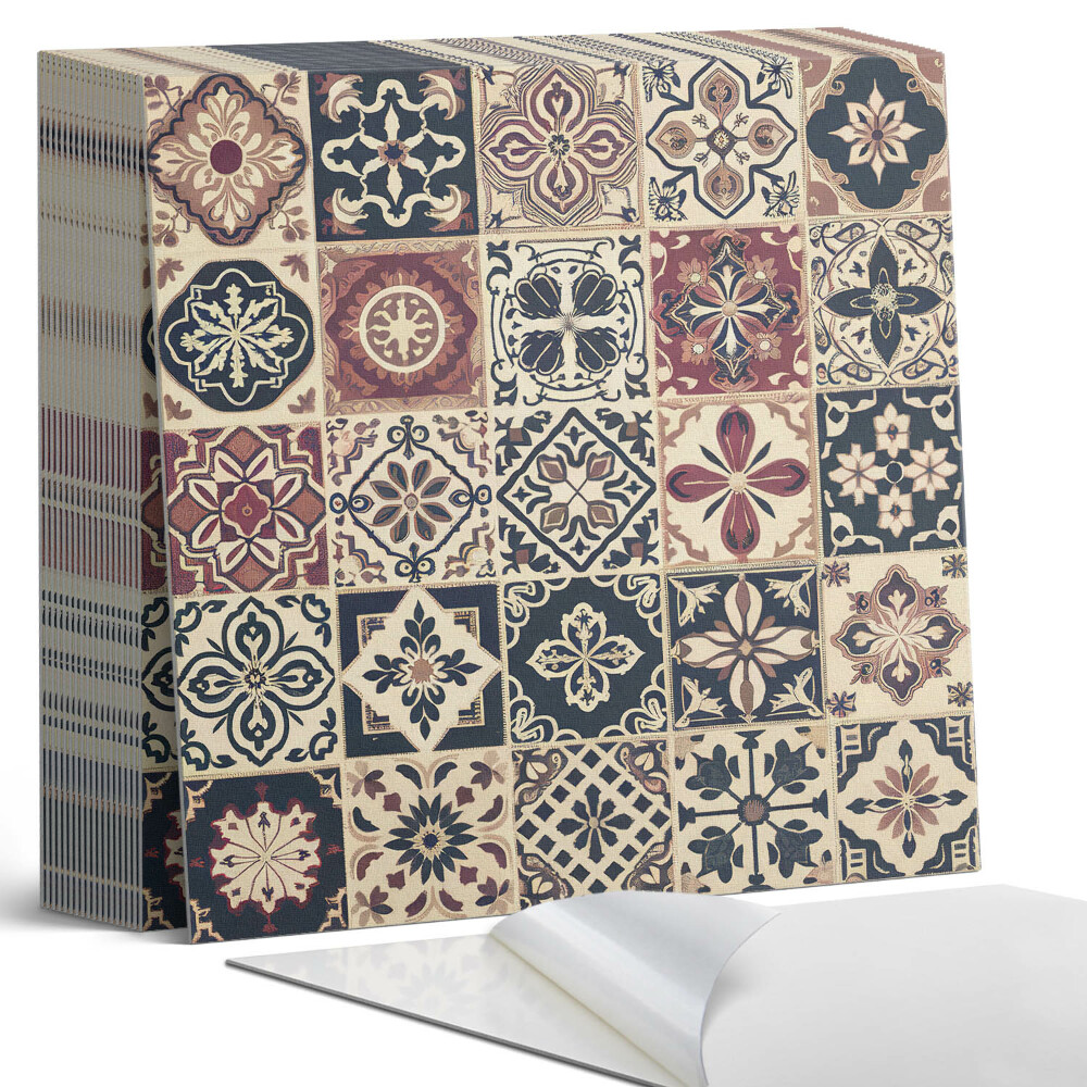 Samolepící dlaždice na podlahu Dlaždicové mozaiky ve vzorech