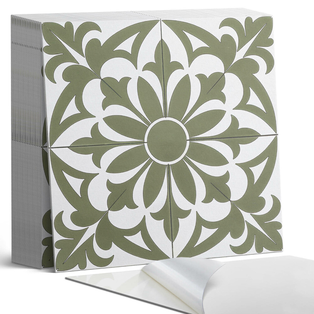 Samolepící dlaždice Květinový vzor s listy