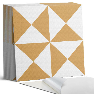 Samolepící dlaždice na podlahu Motiv trojúhelníkové geometrie