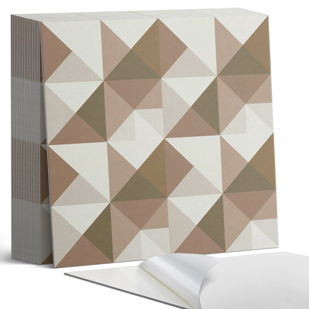 Samolepící dlaždice Trojúhelníkový vzor v minimalistické verzi