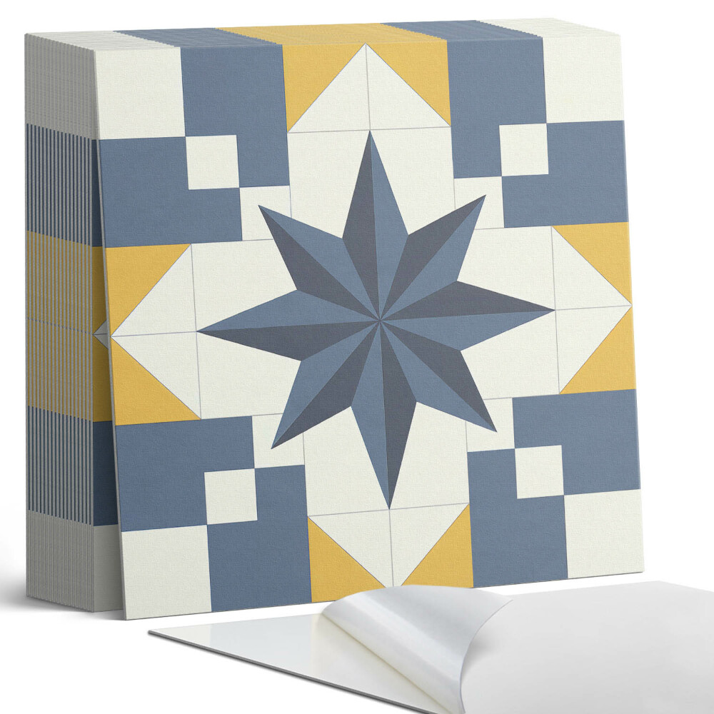 Vinylové dlaždice Stylový geometrický motiv hvězdy