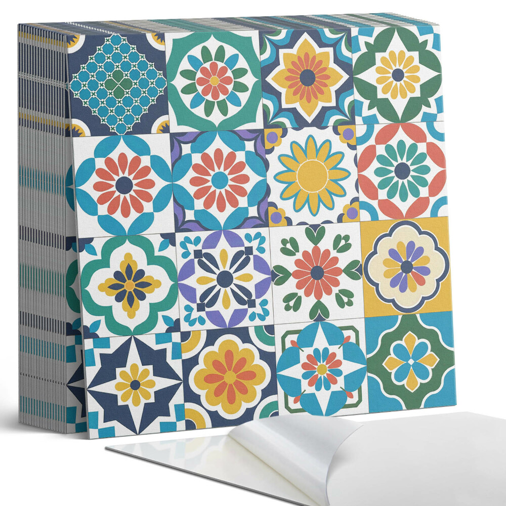 Vinylové dlaždice Geometrie a floristika v harmonii