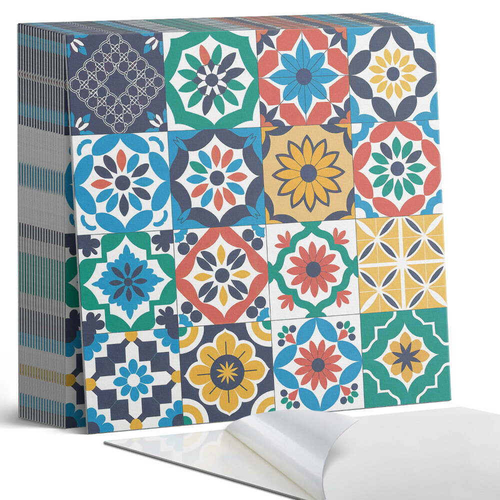 Samolepící dlaždice Geometrie mozaik v harmonizované kompozici