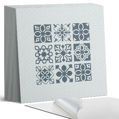 Vinylové dlaždice Abstraktní motivy ve tvaru čtverců