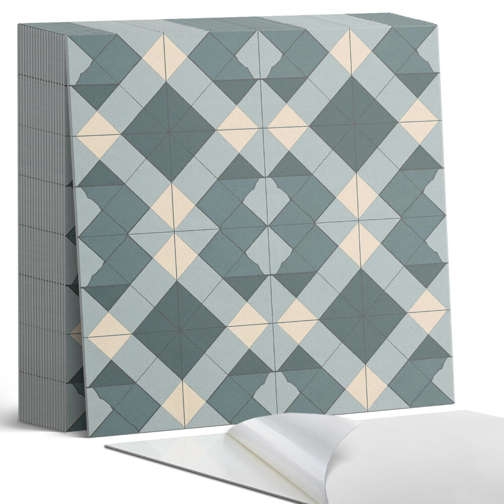 Samolepící dlaždice na podlahu Kosočtverce v moderním