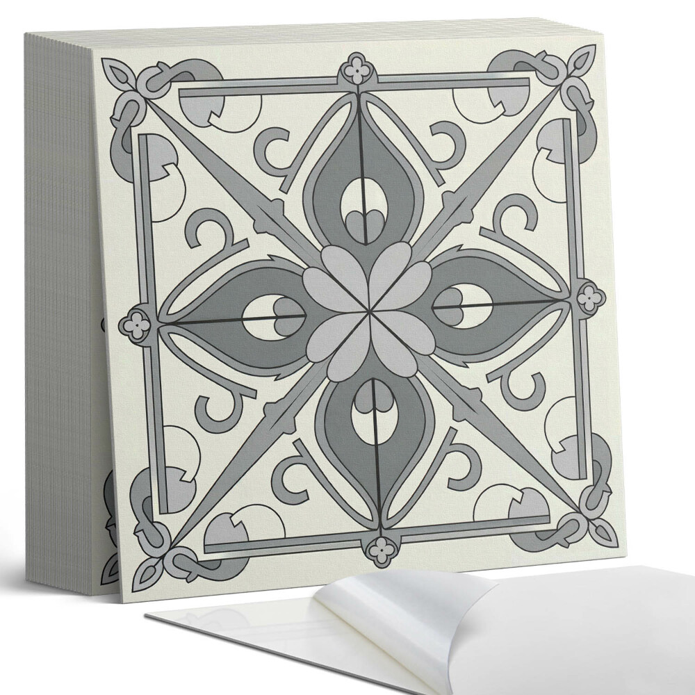 Samolepící dlaždice Symetrický květinový motiv