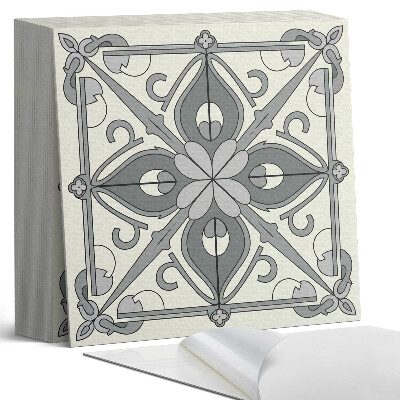 Samolepící dlaždice Symetrický květinový motiv