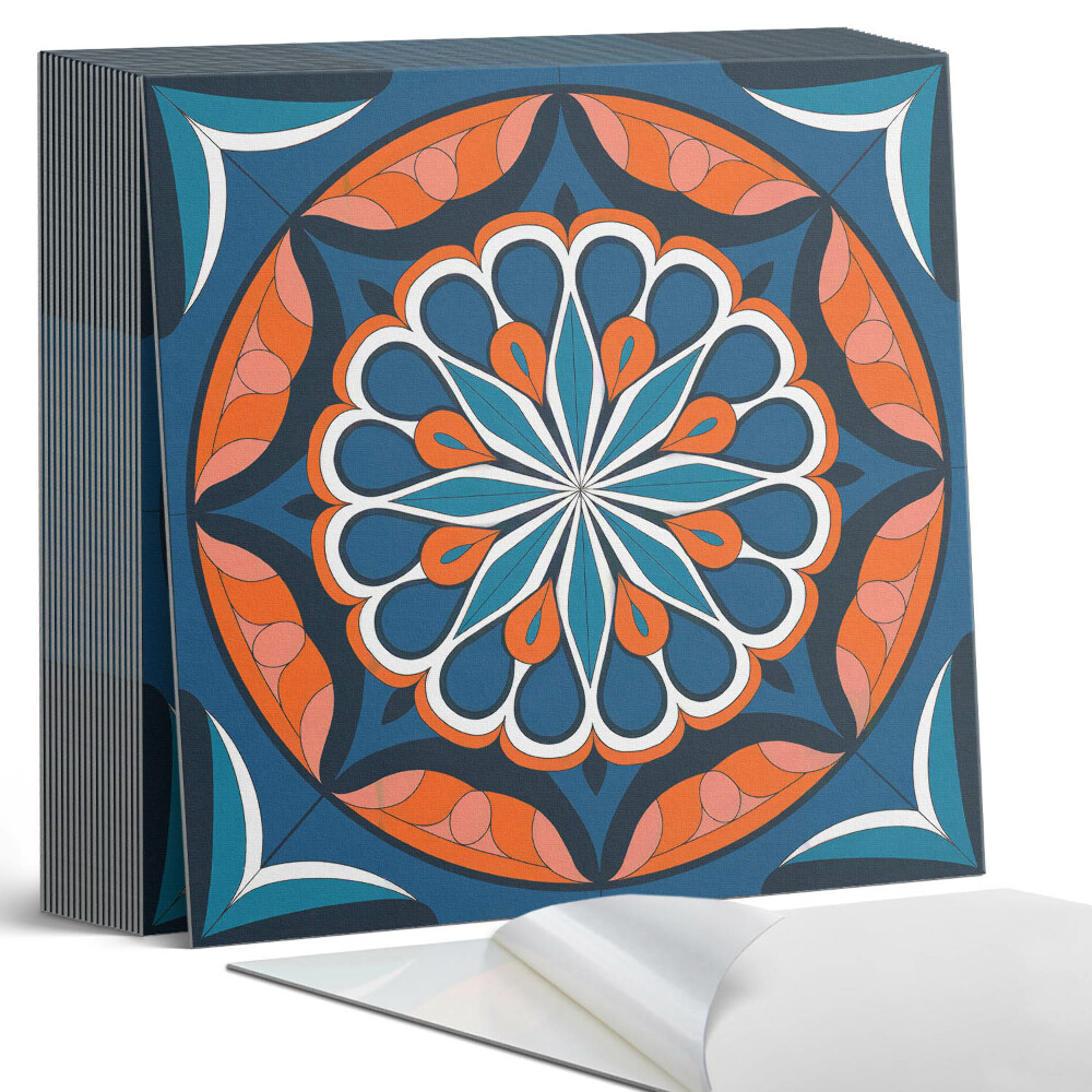 Samolepící dlaždice Listový mandalový styl