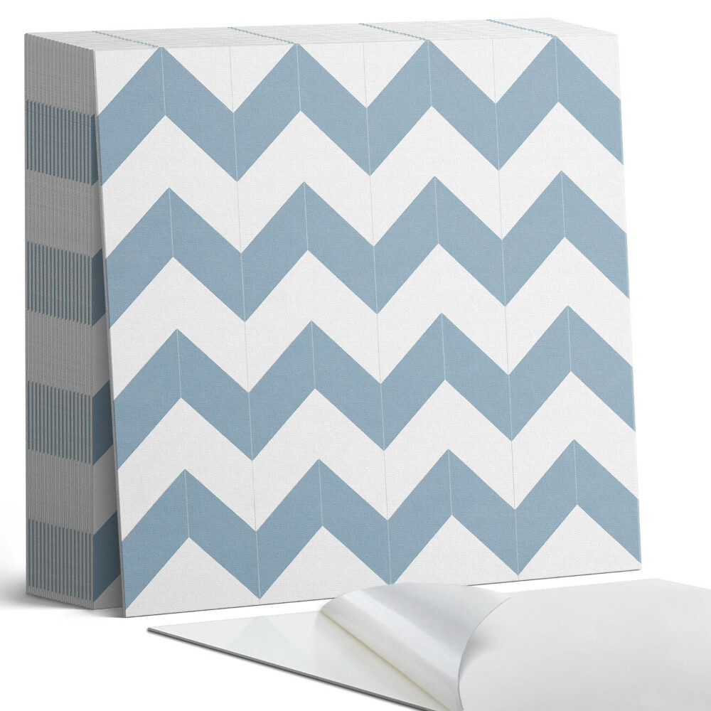 Samolepící dlaždice Vzor s vlnitými klikatými čárami