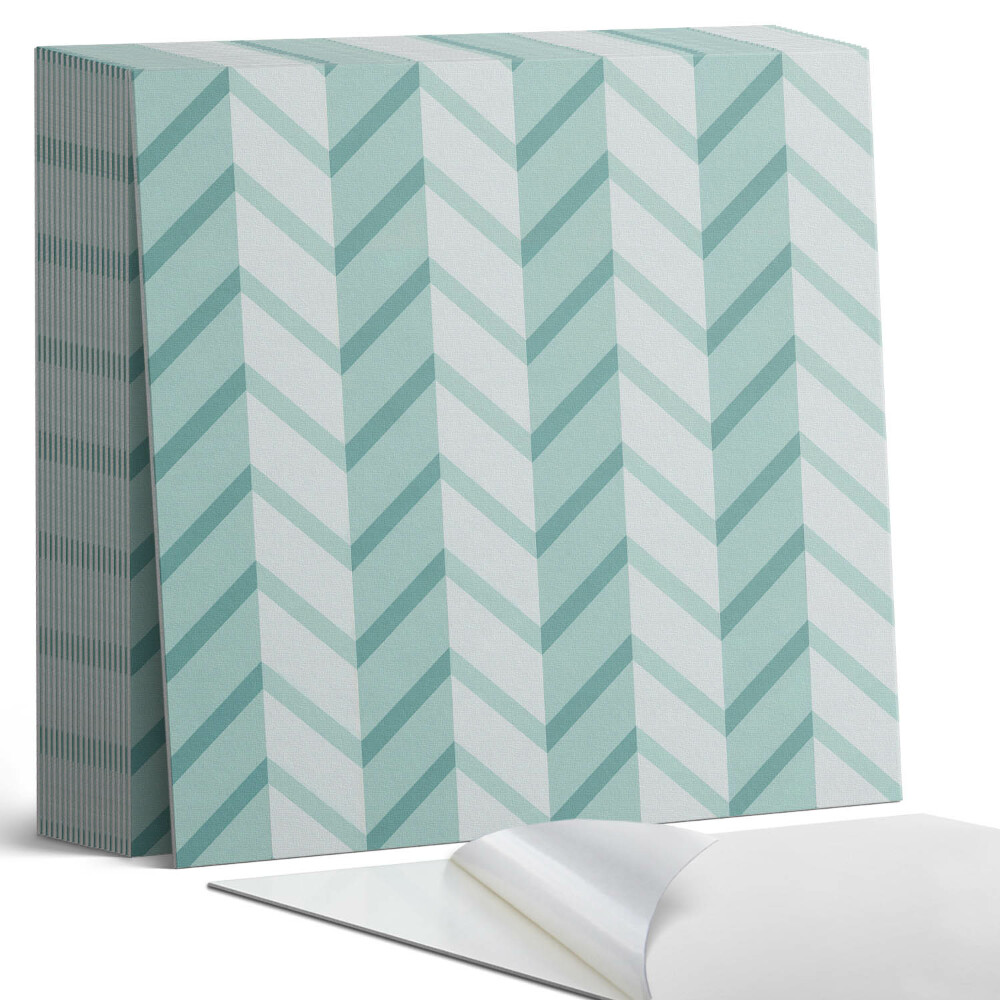 Samolepící dlaždice na podlahu Cikcakové pruhy