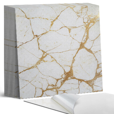 Samolepící dlaždice na podlahu Stylový mramorový vzor s jemnými žilkami