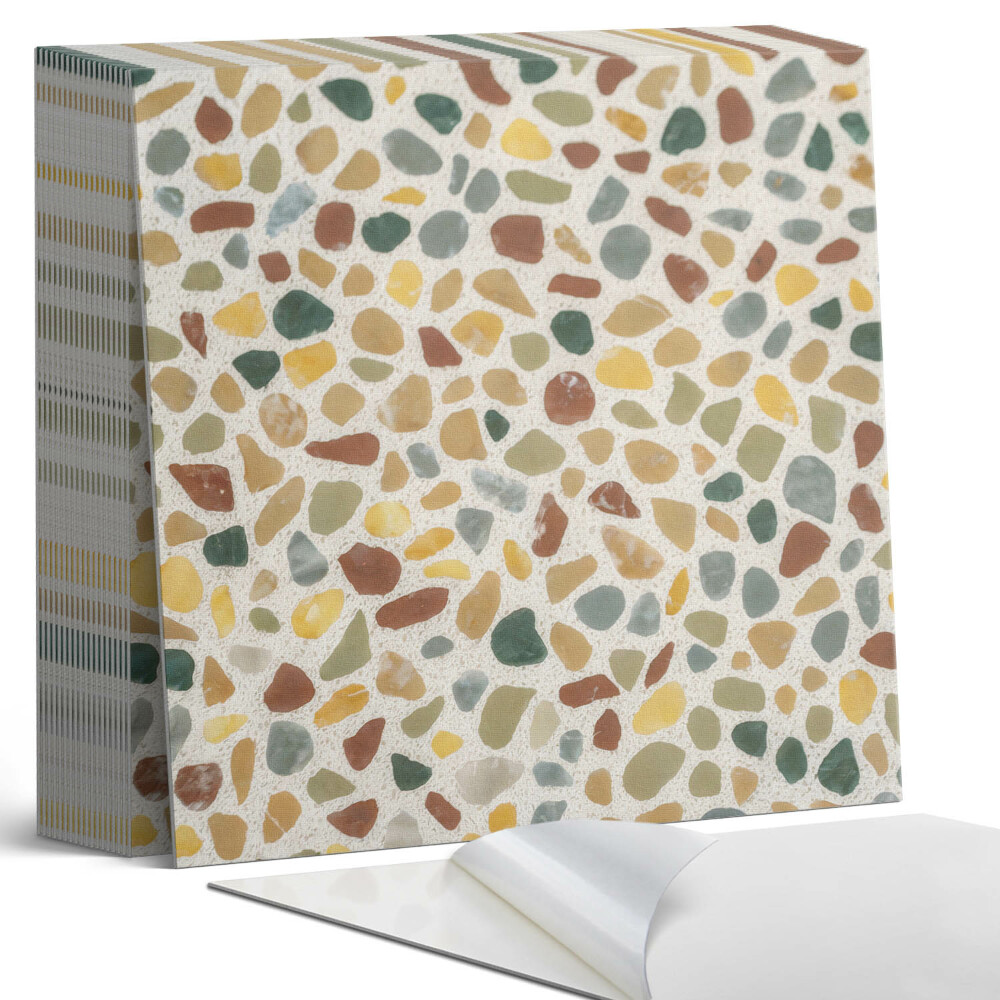 Samolepící dlaždice na podlahu Kamenná mozaika ve stylu