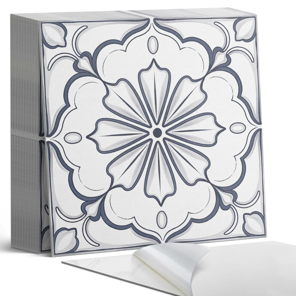 Samolepící dlaždice Květinový vzor na dlaždici