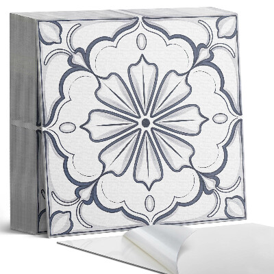 Samolepící dlaždice Květinový vzor na dlaždici