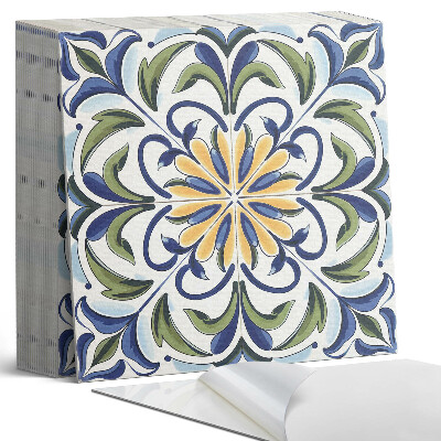 Vinylové dlaždice Květinový vzor v rostlinné kompozici