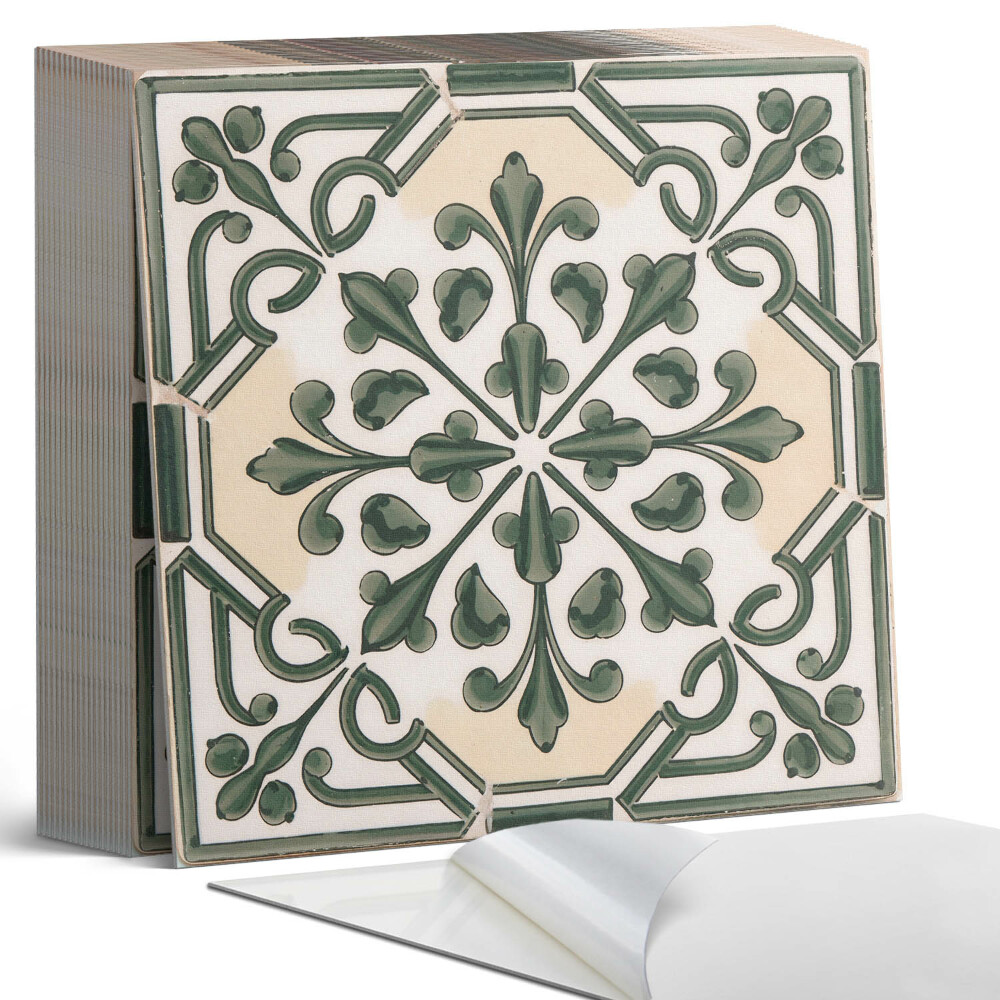 Samolepící dlaždice Botanický motiv na dlaždici