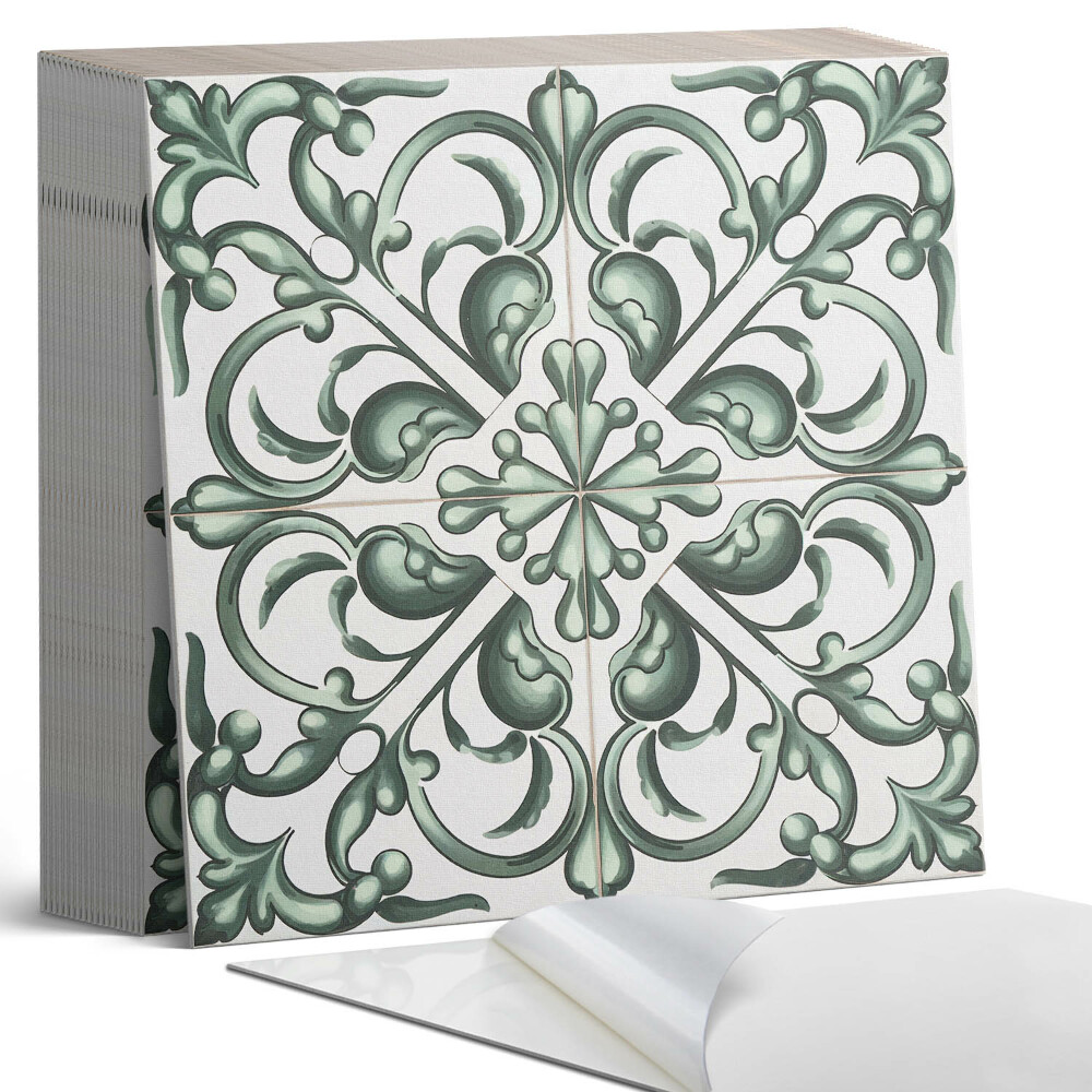 Vinylové dlaždice Symetrické rostlinné vzory v perspektivě