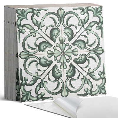 Vinylové dlaždice Symetrické rostlinné vzory v perspektivě