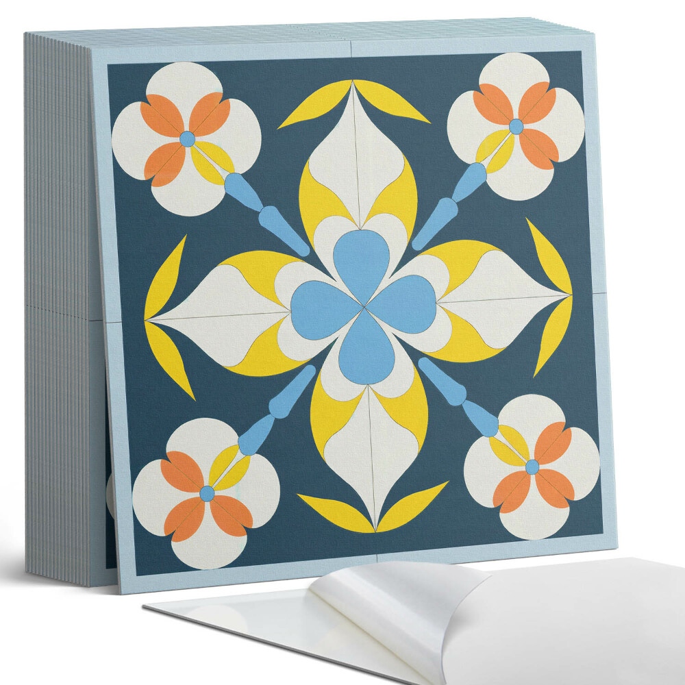 Samolepící dlaždice na podlahu Návrh rostlin