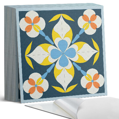 Samolepící dlaždice na podlahu Návrh rostlin