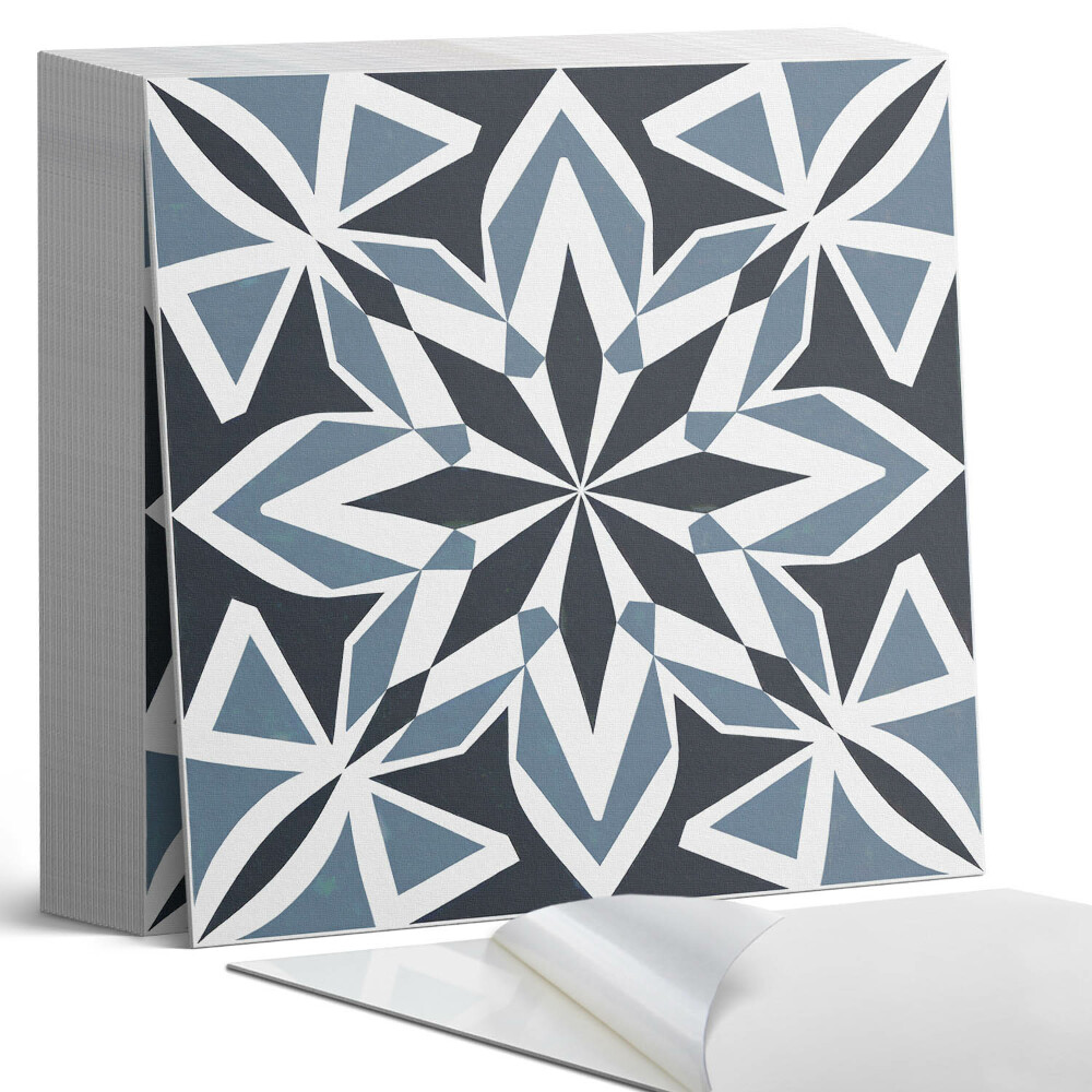 Samolepící dlaždice na podlahu Geometrie v harmonických formách