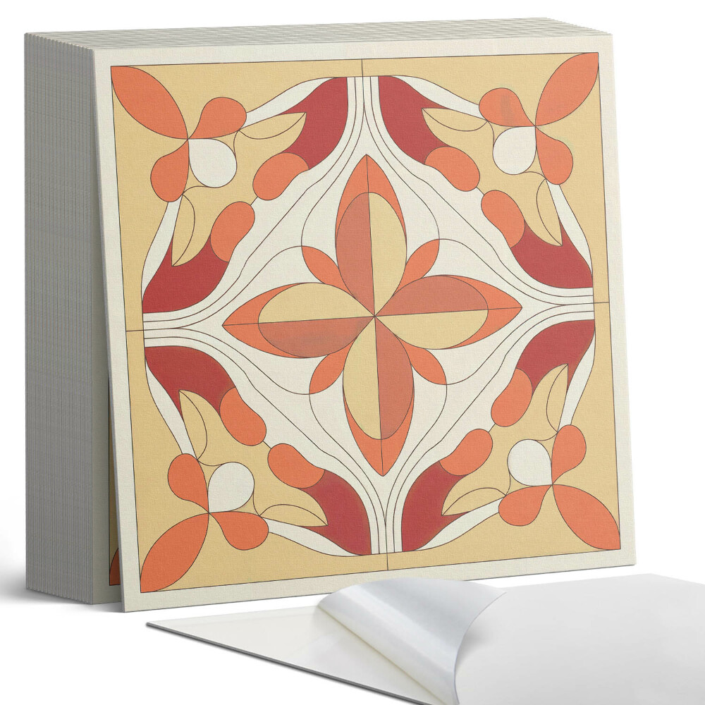 Vinylové dlaždice Moderní květinový motiv v abstraktní verzi