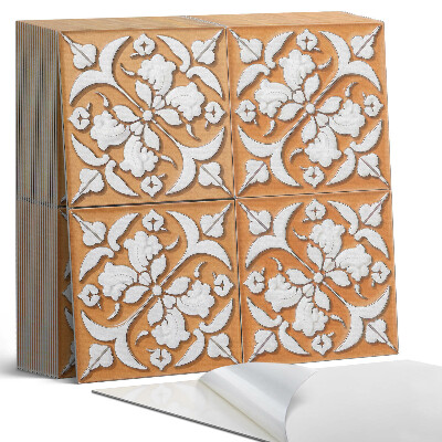 Samolepící dlaždice na podlahu Elegantní květinový motiv