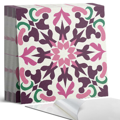 Vinylové dlaždice Rostlinný vzor v harmonické symetrii