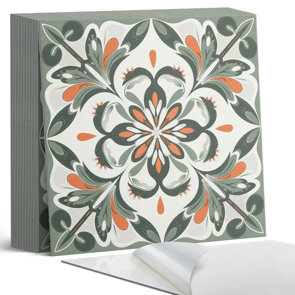 Vinylové dlaždice Květinový vzor s listovými akcenty