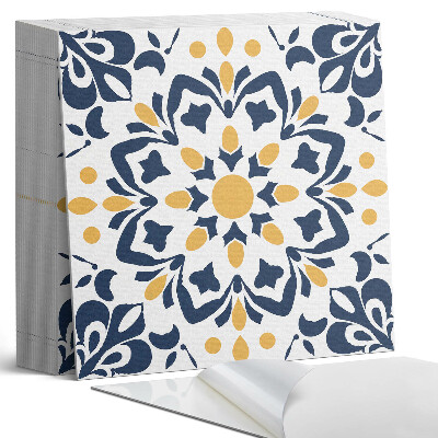 Samolepící dlaždice Mandala s květinovým motivem