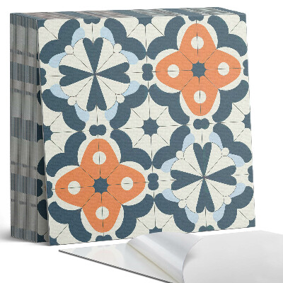 Vinylové dlaždice Květinový vzor v dlaždicích