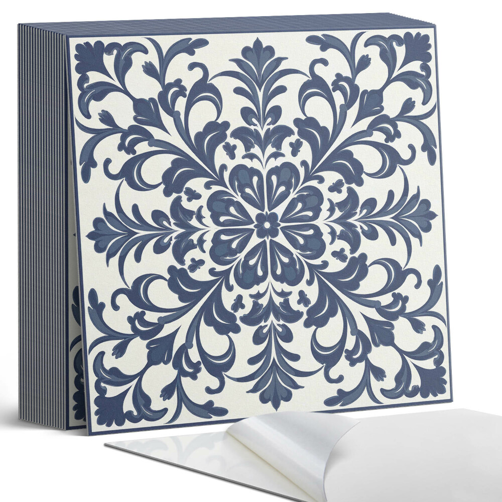 Vinylové dlaždice Rostlinný vzor s listy a květy