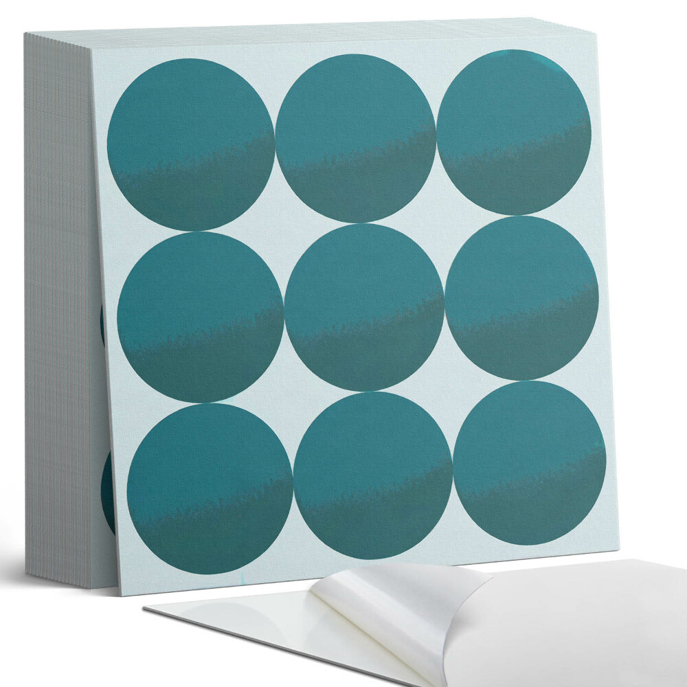 Vinylové dlaždice Kruhové vzory v geometrické mřížce