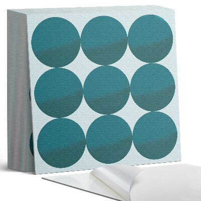 Vinylové dlaždice Kruhové vzory v geometrické mřížce