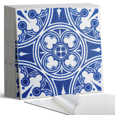 Samolepící dlaždice na podlahu Geometrické tvary v umělecké formě